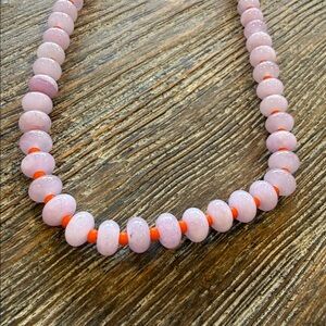 Allie+Bess one
Pink and Orange Beaded Necklace